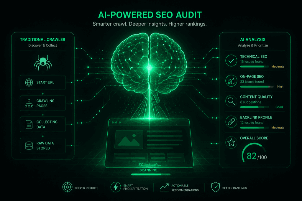 AI SEO Audit: What AI Checks That Traditional Crawlers Miss